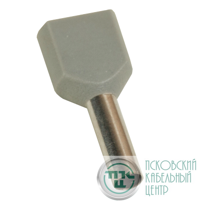 Наконечник штыревой втулочный под два провода НШвИ2 OptiKit T-Shv2-PVC- 2.5-10 (уп.100шт) КЭАЗ 278049