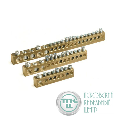 Шина 5х6мм 2х7.5мм латунь DKC BD1007