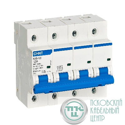 Выключатель автоматический модульный 4п C 80А 10кА NXB-125 (R) CHINT 816147
