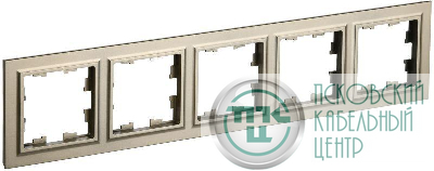 Рамка 5-м BRITE РУ-5-БрШ шампань IEK BR-M52-K37