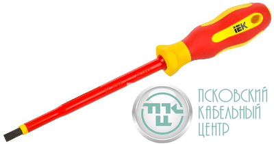 Отвертка диэлектрическая SL6.5х150 Т2 ARMA2L 5 IEK A2L5-SC30-T2-SL-65-150