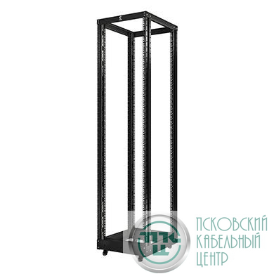 Стойка серверная открытая 19дюйм 42U RA-42U-1000-BK черн. Cabeus 10160c