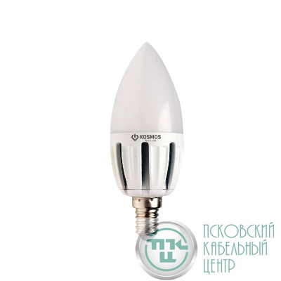 Лампа светодиодная KOSMOS premium 5Вт свеча 3000К E27 230В КОСМОС KLED5wCN230vE2727