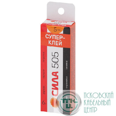 Супер-клей 6г 505-6 пластик (туба в кор.) СИЛА Б0033120