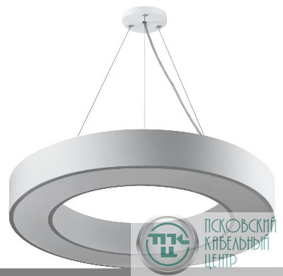 Светильник светодиодный Geometria Ring SPO-134-W-40K-056 56Вт 4000К 4200Лм IP40 800х80 бел. подвесной драйвер внутри ЭРА Б0058906