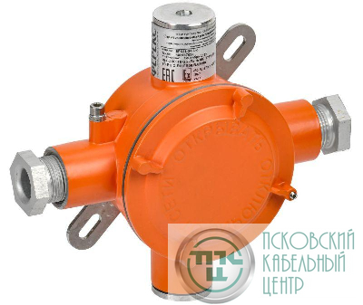 Коробка взрывозащищенная ВРК-41-24-1-d с 4 вводами IEK VRK11-34-4-24-D