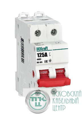Выключатель-разъединитель ВН-105 ВН105-2P-125A DEKraft 17089DEK
