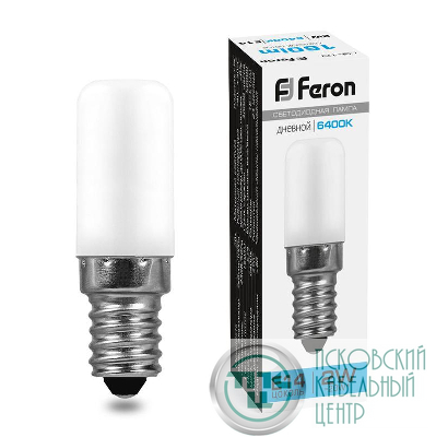 Лампа светодиодная LB-10 2Вт 6400К E14 230В для холодильника FERON 25988