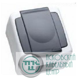 Розетка с заземл. с защ. крышкой Makel 37064029
