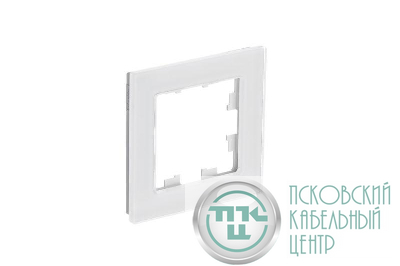 Рамка 1-м AtlasDesign Nature натур. стекло бел. SE ATN360101