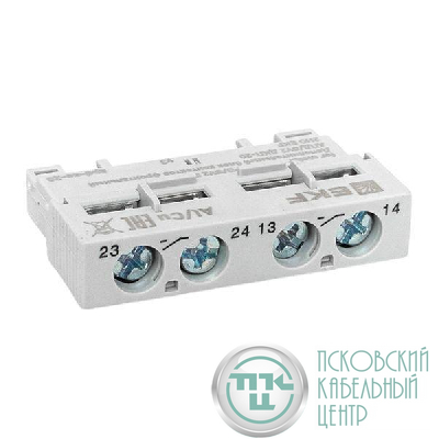 Блок контактов фронтальный дополнительный АПД/GV2 ДКП-20 2НО EKF apd-ae-20