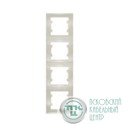 Рамка 4-м Бриллиант верт. сл. кость UNIVersal 7948714