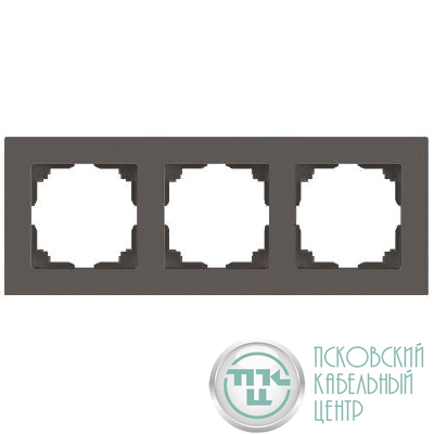 Рамка 3-м СП Accent 6-503-09 титан Intro Б0063793
