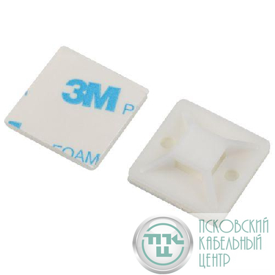 Площадка самоклеящаяся под хомуты 20х20мм NO-225-301 бел. (уп.50шт) Эра Б0066703