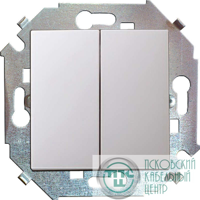 Выключатель 2-кл. СП Simon 15 16А IP20 винтов. зажим механизм бел. Simon 1591398-030