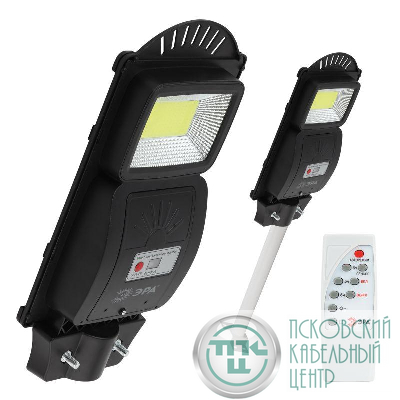 Светильник 20Вт 5000К IP65 450лм консольный на солнечной батарее COB с кронштейном с датчиком движения ПДУ Эра Б0046792