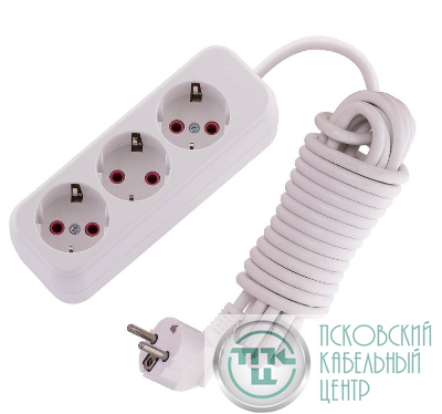 Удлинитель 3х5м с заземл. 16А IP20 Lezard 720-0305-301