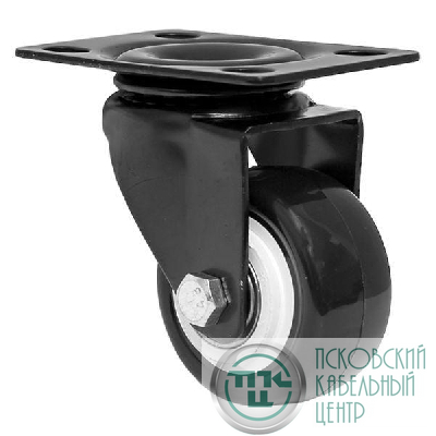 Ролик без тормоза D50мм стат. нагрузка 70 кг черн. EKF ROL-B08-01-050-402B-CUA