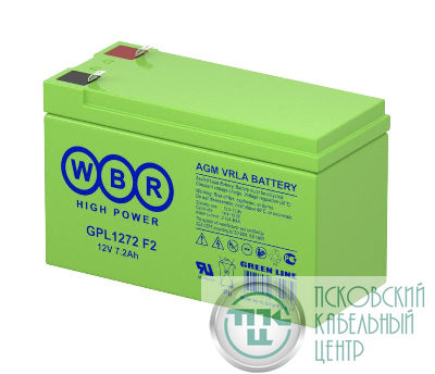 Аккумулятор 12В 7.2А.ч WBR GPL1272 F2 WBR