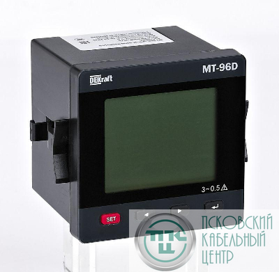 Мультиметр цифровой МТ-96D 3ф вх. 600В 5А RS-485 96х96мм LCD-дисплей DEKraft 51428DEK