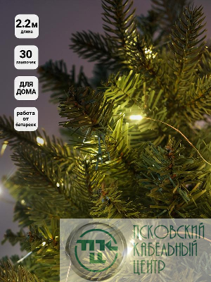 Гирлянда "Нить" 2.17м LDM030-WW-BO 30 тепл. бел. минисветодиодов для помещений SHLights 4690601042194