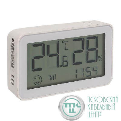Датчик температуры и влажности с экраном умный Zigbee Connect EKF is-th-zb
