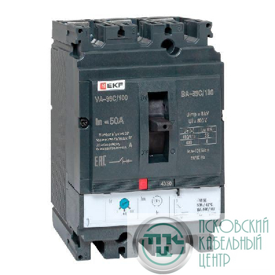 Выключатель автоматический 3п 100/50А 36кА ВА-99C Compact NS PROxima EKF mccb99C-100-50