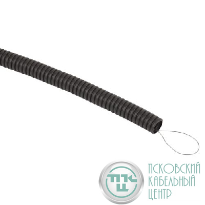 Труба гофрированная d20мм с протяжкой безгалоген. трудногорючая (FRHF) черн. (уп.100м) GOFR-20-100-FRHF Эра Б0068907
