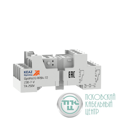 Розетка для реле OptiRel G RR94-74-230-7-V КЭАЗ 281171