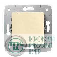 Выключатель 1-кл. СП Cariva 10А IP20 250В авт. клеммы механизм сл. кость Leg 773756