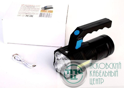 Фонарь аккумуляторный LED53766 4В 4LED+COB 3Вт 4 режима USB бокс черн. Ultraflash 15017