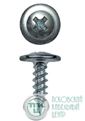 Саморез с пресс-шайбой 4.2х51 острый (уп.200шт) DKC CM275051