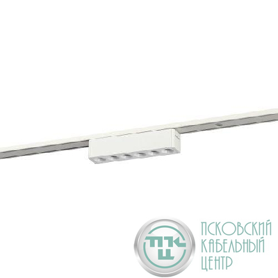 Светильник светодиодный трековый TRM-S5-2-6W4K-WH 6Вт 4000К с направленным светом для тонкого магнитного шинопровода бел. Эра Б0059043