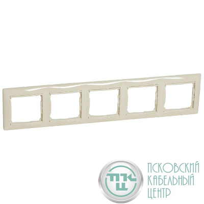Рамка 5-м Valena горизонт. сл. кость (DIY-упак.) Leg 696743
