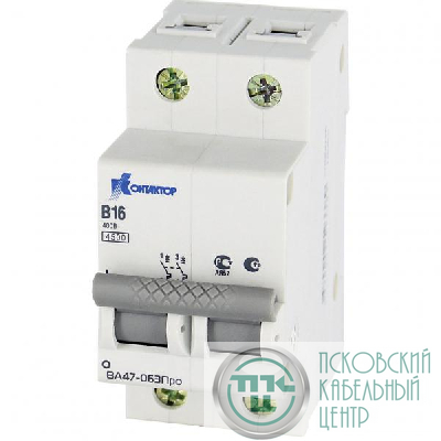 Выключатель автоматический модульный 2п C 25А 4.5кА ВА47-063 Контактор 7000128