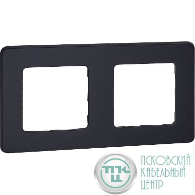 Рамка 2-м СП Inspiria IP20 антрацит IEK 673943