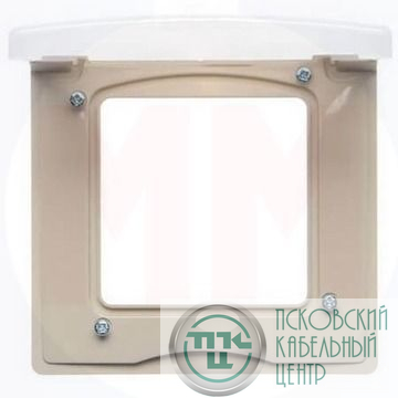 Рамка 1-м СП Etika IP44 с защ. крышкой сл. кость IEK 672560