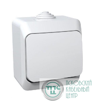 Выключатель 1-кл. ОП Этюд 10А IP44 10AX бел. SE BA10-041B