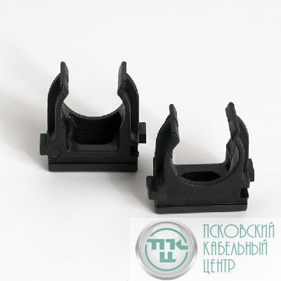 Держатель для труб (клипса) d16мм черн. (уп.100шт) TOKOV ELECTRIC TKE-LC-16-C05/100