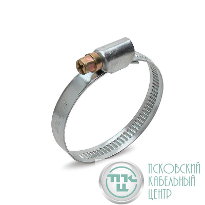 Хомут червячный PL-9 (40-60 )/W1 (уп.20шт) Fortisflex 68987