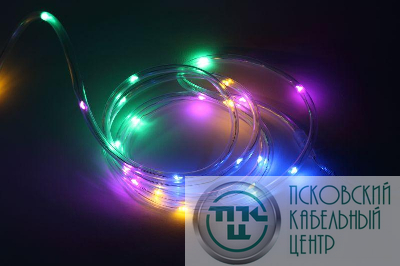 Дюралайт садовый на солнечной батарее мультиколор 5м ERANN24-12 ЭРА Б0044221