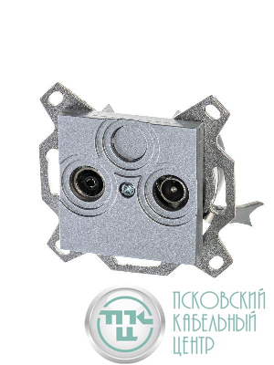 Розетка телевизионная проходная TV/R Levit 7дБ серебр. ABB 2CHH083607A6070