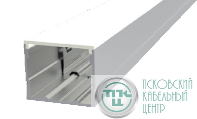 Профиль алюминиевый для LED ленты AC230В накладной 2440х20х20мм (максимальная ширина ленты 14.9 мм) с опаловым рассеив. и комплектом стальных монтажных скоб (8шт) VARTON V4-R0-70.0001.KIT-2302