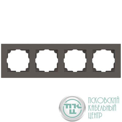 Рамка 4-м СП Accent 6-504-09 титан Intro Б0063712