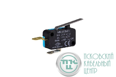 Выключатель-микро 10А 250В AC с лапкой EMAS MK1KIM21