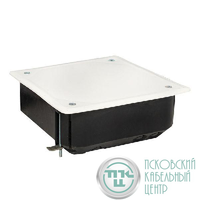 Коробка распаячная КМП-020-008 для полых стен 115х115х45 полистирол; метал. лапки IP20 черн./бел. EKF plc-kmp-020-008
