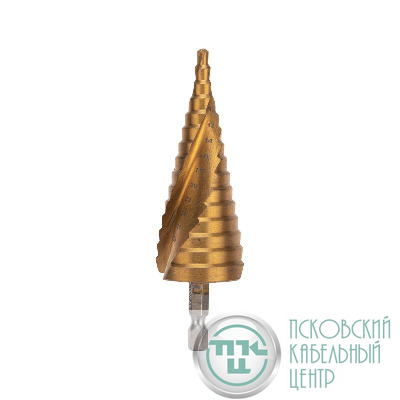 Сверло ступенчатое по металлу ТИТАН 4.0-32.0мм Р6М5 Kranz KR-12-6613