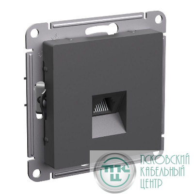Розетка компьютерная AtlasDesign RJ45 кат.5E механизм базальт SE ATN001483