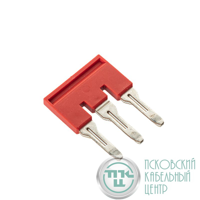 Перемычка вставная для клемм на 6кв.мм 3-х полюсная DKC SBF-3-8