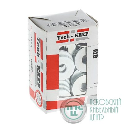 Шайба кузовная М8 DIN 9021 оцинк. (уп.100шт) Tech-Krep/Zitar 105266